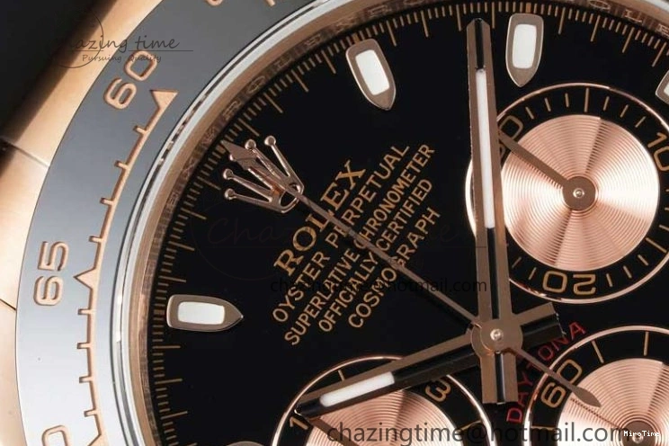 MiroTime 0506 Stretchable Daytona 116515 QF 1:1 Best Edition Black RG Dial on Oysterflex Rubber Strap SA 2273